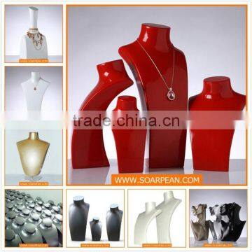 High Glossy Neck Mannequin for Jewelry Display Stand