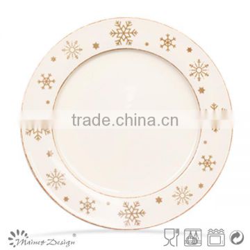 chritmas ceramic plate/ceramic christmas plate/ceramic gift plate