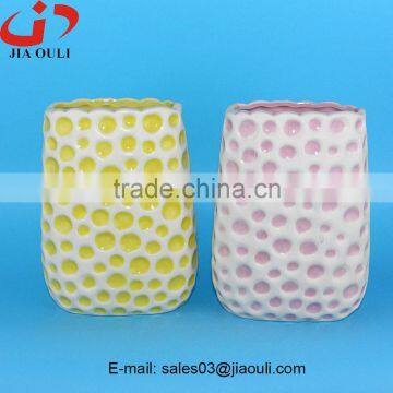 2016 Hot Sale New Home Decoration Piebald Ceramic Flower Vase photo-2