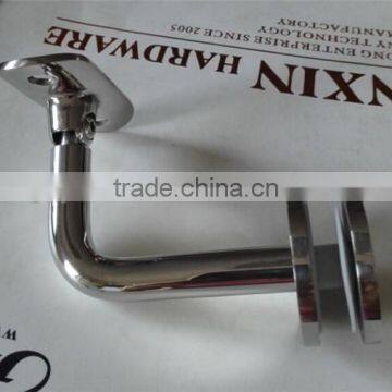 Tube Indoor Mirror Polished Handrail Bracket For Glass Fencing photo-3