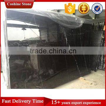 Black With White Vein Nero Marquina Marble Slab Price photo-5