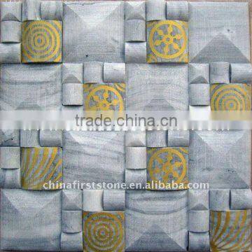 Natural Stone Mosaic Wall Tile FSMT-164