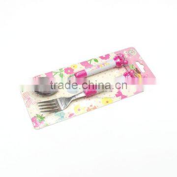 baby girl tableware spoon and fork