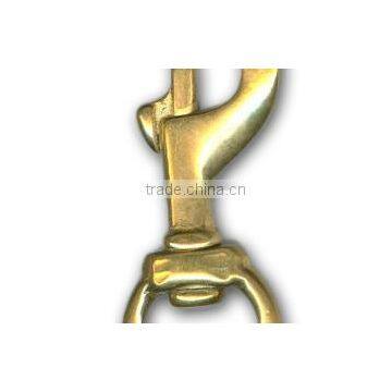 3/4" Solid Brass Swivel Eye Metal Snap Hook photo-4