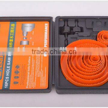 16 PCS Wood Hole Saw Set
