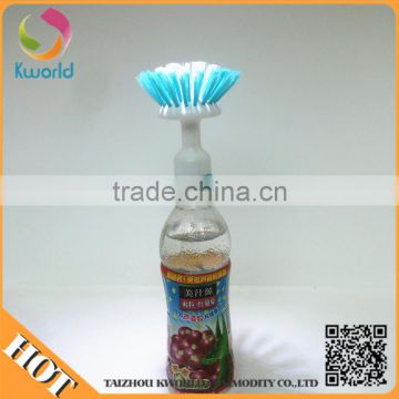 Kithchen liquid soap dispensing palm kworld vinyl cleaning brush