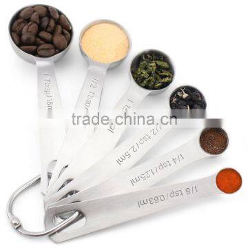 6pc Stainless Steel Measuring Spoon Sets,coffee Set,tea Set photo-2