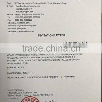 Free Issue Invitation Letter For Visa Services photo-2