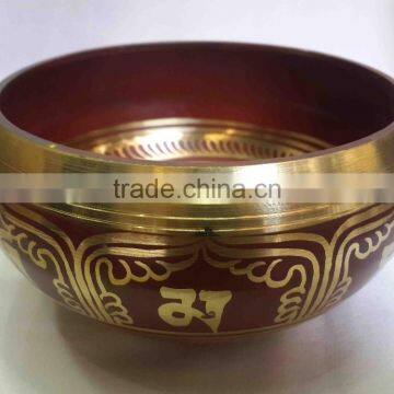 Best Selling Symbolic Colored Tibetan Meditation Healing Singing Bowl