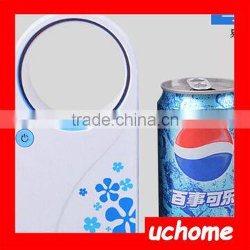 UCHOME Mini Portable USB Battery Bladeless Fan No Leaf Air Conditioning photo-2