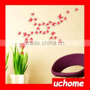 UCHOME Butterfly Garden Acrylic Wall Mirror Stickers photo-4