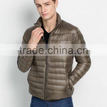 Men Winter Ultra Light Thin Down Feather Jacket