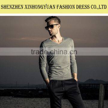 Latest Design High Quality Autumn Plain T-Shirt for Man