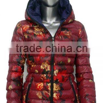 ALIKE short woman jacket nylon printed jacket