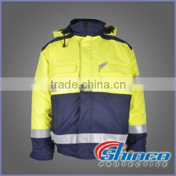 FR jackets for men fluorescent function for safety production