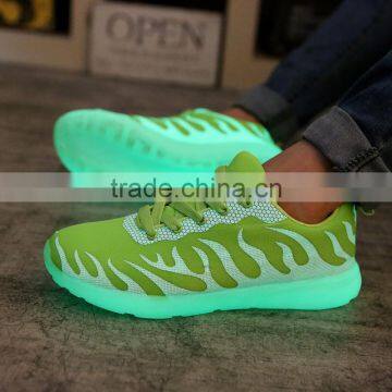 Top Level Fashion Design Glow In The Dark Shoes Luminous Shoes