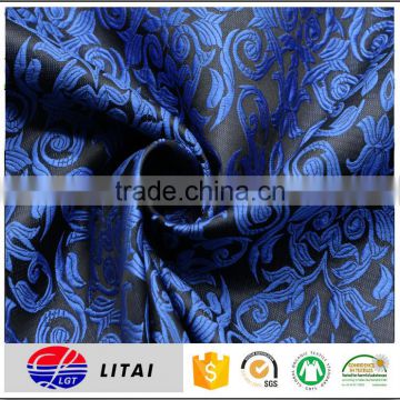 woven polyester spandex jacquard suit fabric