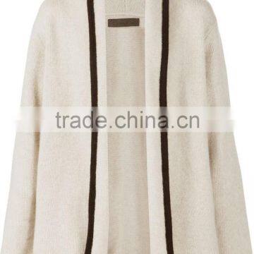 2015 draped cashmere fabrics sweaters poncho for men