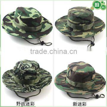 Custom Floppy Fishing Hat Cap Men Military Boonie Bucket Hats With String photo-3