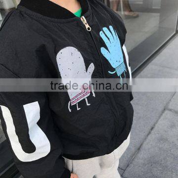 S15990A 2017 Spring Boy Korean Children Bomber Jacket Coat photo-3