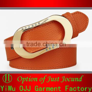 Genuine Leather Western Custome Waist Belt with Rhinestone Buckle