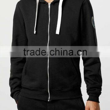Cheap Wholesale Hoodies Men's Plain Black Hoodie Manufacturer 2016 photo-2