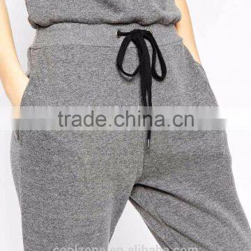 Women Relaxed Fit Scoop Neck Sports Wear Jumpsuit With Pockets 2015 photo-5
