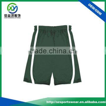 OEM Service Lightweight Quick Dry Man Basketball Short White Stripe Man Sport Shorts