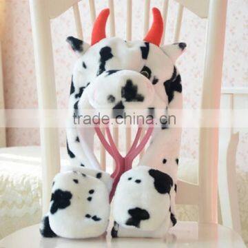 Husky Plush Animal Hat / Scarf / Mittens - Husky photo-2