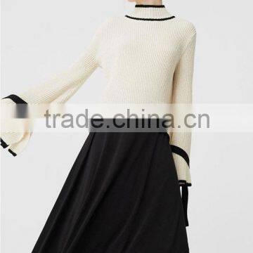 Korean Design Newest Girl's Knitted Sweater Ladies Top photo-3