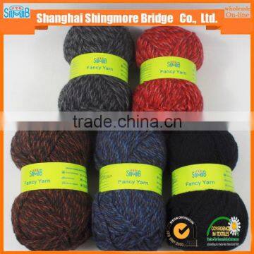 China Supplier Wholesale Wool Acrylic Blended Fancy Yarn for Knitting Sacrf With Cheap Price photo-5