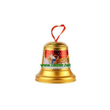 Christmas tin bell box chocolate tin box