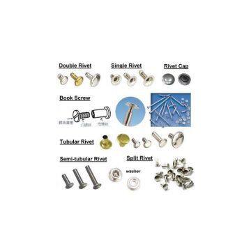 rapid rivet, chicago screw, tubular rivet, snap rivet, crocs rivet, rivet fastener, split rivet, semi tubular rivet, bifurcated rivet, rivet manufacturer, book screw