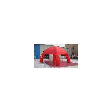 Red 210D Nylon UV Resistance Inflatable Spider Tent With 6m Dia Fourfold stitching at bottom