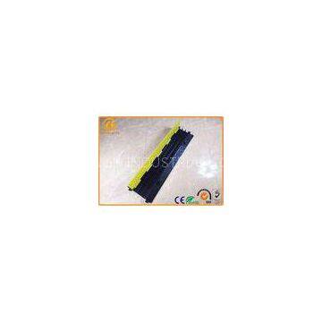 Rubber Electrical Wire Floor 3 Channel Cable Protector Ramp Black Yellow 9kg Weight