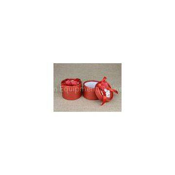 Red Mini Cardboard Paper Cans Packaging with Ribbon and Tag