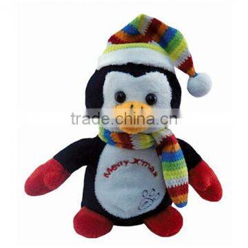 christmas promotion gift stuffed plush snowman deer and penguin