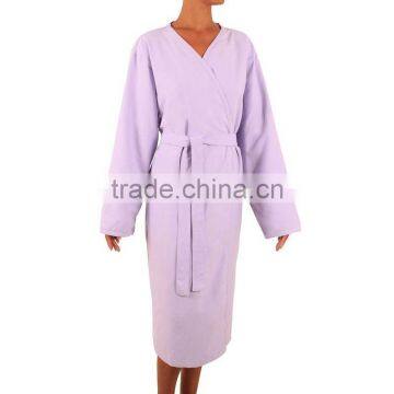 lightweight spa microfiber suede bathrobe