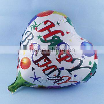 18 Inch Birthday heart Shape foil Helium Balloon