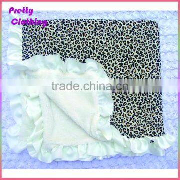 Baby gear plush velboa wholesale grey damask white 80 * 80 cotton baby blanket