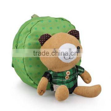 lovely green bear baby backpack harness