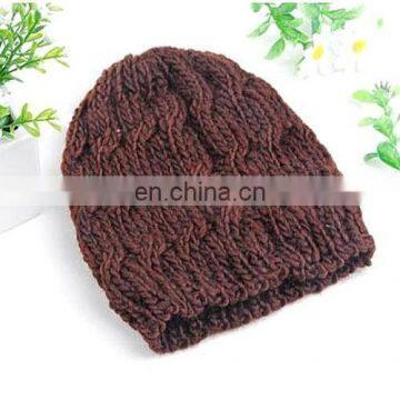 Lady Women Knit Winter Warm Crochet Hat Braided Baggy Beret Beanie Cap New Cap