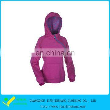 New Design 1/4 Zip Women's Cotton Jumpers Pullover Hoodies 2015