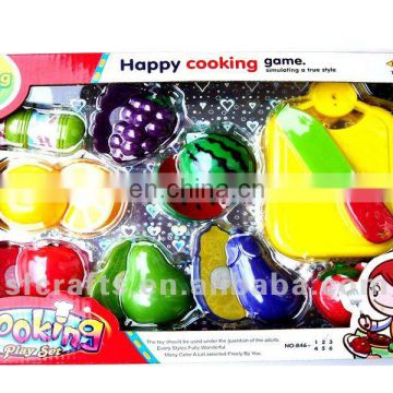 kids toy plastic cut fruit game