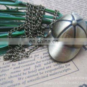 Hot Sale Stripe Hat Cap Design Pocket & Watches Bronze Antique Pocket Watch Vintage Retro Quartz Watch for Women Men Kids photo-3