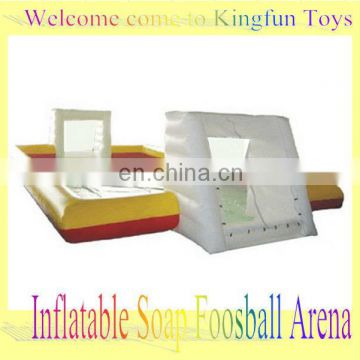 0.55mm PVC Inflatable soccer soap field/inflatable football court