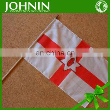 2016 Euro Cup different national custom screen printing hand flag