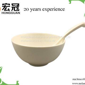 Food grade solid color white  melamine soup bowl melamine small bowl