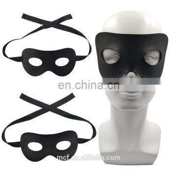 Masquerade Ball sexy women Faux Leather eye mask wholesale Black Zorro eye mask for party NCH-2477