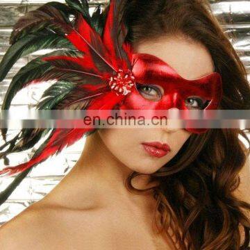Fashion Women Sexy Mask Hallowmas Venetian Eye Mask Flower Feather Easter Mask photo-2
